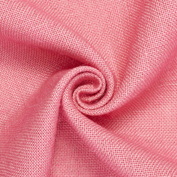 Burlap Standard Jute Burlap Fabric—Pink—58" Wide—100% Polyester—Sold by The Yard