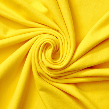 Amila Stretchy Knit Jersey—Neon Yellow—95% Polyester, 5% Spandex Fabric—Sold By The Yard—Width 58/60 Inches