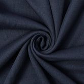 Navy Blue Doux—French Rib Knit Material—Smooth Texture—Bridal––Evening Gowns—58/60 Inches Wide—Sold by The Yard