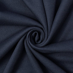 Navy Blue Doux—French Rib Knit Material—Smooth Texture—Bridal––Evening Gowns—58/60 Inches Wide—Sold by The Yard