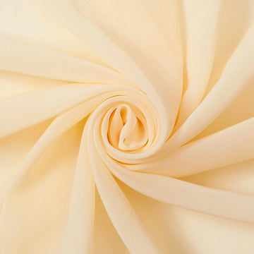 Pearly Chiffon in Banana Beige –Polyester Material- 60" Wide-For Draping & Apparel-Fabric—Multi Color Green Hue—Sold By The Yard—Width 60/61 Inches—Available for Nationwide Shipping