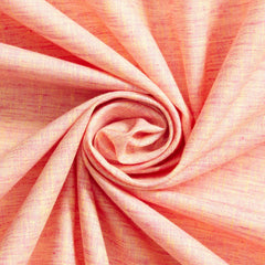 Two-Tone Pink Yellow Poplin Fabric| Poly-Cotton, 58" Wide—Sold Per Yard