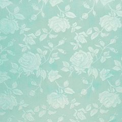 Jacquard Rich Floral Satin—Durable Quality —Aqua Green—58" Wide—100% Polyester Fabric—High-Quality—Sold by The Yard—Nationwide Shipping