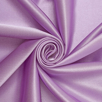 Gaia Lilac Color Hue—Crepe Satin Material—High-Quality —100% Polyester—Sold by the Yard—54" Inches Wide