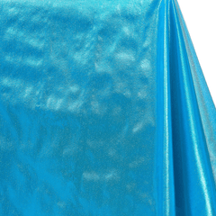 Close-up of blue fabric with a textured surface