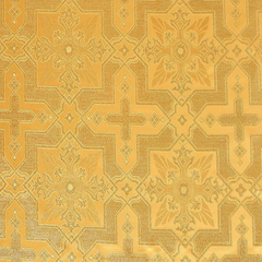 Metallic Brocade Fabric—Gold Color—58" 100% Polyester Fabric