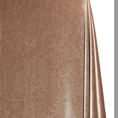 Snow Hill Regional Elegance—Stretch Velvet Fabric—Taupe Color—Double Cotton Gauze Material—Width 57/58 Inches Wide—Sold by the Yard—Nationwide Shipping Available