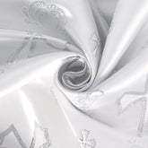 Religious Clerical—White-Silver Brocade Robe Fabric—58"Inche Wide—Multi-Purpos—Sold by the Yard—Available in the USA.e