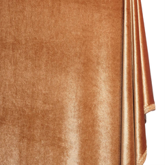 Plush Texture Copper—Stretch Velvet Fabric—60" Wide—Sold by the Yard