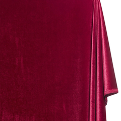 Luxury burgundy velvet fabric for sewing |Sold by Beautiful Windows Elgin