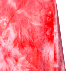 Fuchsia Pink Tie Dye Stretch Velvet Fabric Soft Stylish by Yard