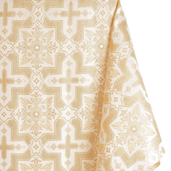 White Gold Ecclesiastical Brocade – 58" Wide – Sold by the Yard