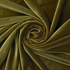 Verdant Plush Oliver—Stretch Velvet Fabric—Sold by the Yard
