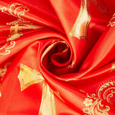 Clerical Robe—Red & Gold—Metallic Brocade Fabric—58" Wide—Multi-Purpose—Sold by the Yard—Nationwide Shipping