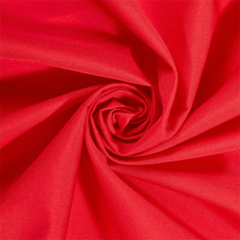 Smooth red cotton broadcloth fabric texture |sold by BeautifulWindowsElgin.com