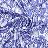 Sarah Floral Beaded Eyelet Embroidery Material-for Dressmaking-59" Inches Wide/Sold By The Yard