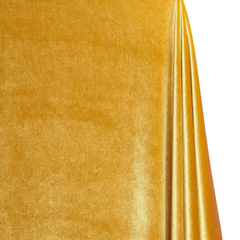 Soft gold velvet fabric for apparel and décor-Beautiful Windows Elgin