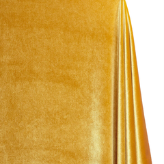 Soft gold velvet fabric for apparel and décor-Beautiful Windows Elgin
