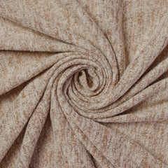 Dark Taupe Brushed Two Tone —Sweater Knit Hacci Material—100% Polyester—Sold by the Yard—54" Inches Wide