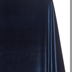 Navy blue fabric with a slight sheen on a white background| sold by BeautifulWindowsElgin.com