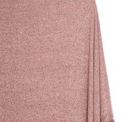Hacci Material—Two-Tone Sweater Knit—Magma Blush Pink—Width 58/60 Inches Wide—Multi Color Green Hue—Sold By The Yard—Width 60/61 Inches—Available for Nationwide Shipping