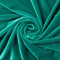 Spring Green—Stretch Velvet Fabric—90% Polyester, 10% Spandex— 60/61 Inches—20% Vertical