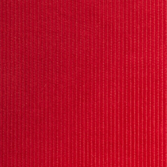 Scarlet red cotton corduroy fabric—fabric sold by BeautifulWindowsElgin.com