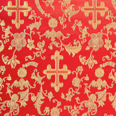 Red Gold Apostle Brocade – 58" Wide – Sold by the Yard