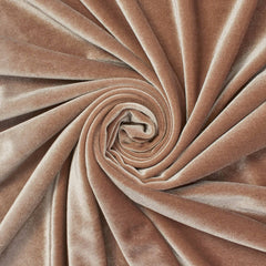 Snow Hill Regional Elegance—Stretch Velvet Fabric—Taupe Color—Double Cotton Gauze Material—Width 57/58 Inches Wide—Sold by the Yard—Nationwide Shipping Available