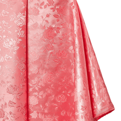 coral petal jacquard material sold by Beautiful Windows Elgin