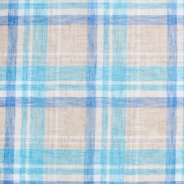 ASHWANI TARTAN PLAID LINEN-LOOK MATERIAL