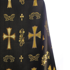 Religious Garments Brocade—Black & Gold—Church Vestment Fabric—58"Inche Wide—Multi-Purpose—Nationwide Shipping