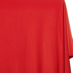 ITY knit fabric— Stretchy Polyester Jersey Fabric— Vibrant Red—95% polyester and 5% Spandex—57/58 Inches Wide— Sold by the Yard