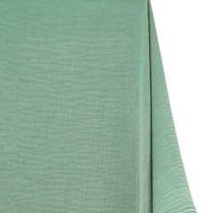 Lagoon Luxe Green Double Cotton Gauze Material—Double Cotton Gauze Material—Width 57/58 Inches Wide—Sold by the Yard—Nationwide Shipping Available.