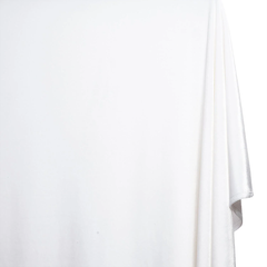 interiors White—Stretch Velvet Fabric——90% Polyester, 10% Spandex— 60/61 Inches—20% Vertical