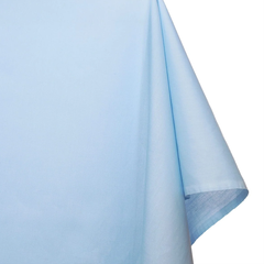 Perfect For Custom Apparel—50/50 Poly-Cotton Blend— Broadcloth Fabric —Light Blue Color—95% Polyester, 5% Cotton—Available for Nationwide Shipping