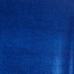 Royal Blue Crushed Velvet Fabric by the Yard | Poly Cotton Blend