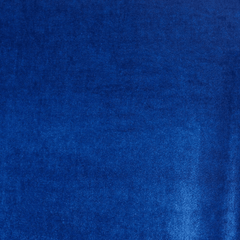 Royal Blue Crushed Velvet Fabric by the Yard | Poly Cotton Blend