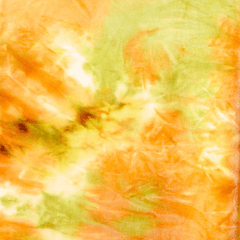 Green-Orange Stretch Velvet Fabric— 58/60"—Sold by the Yard