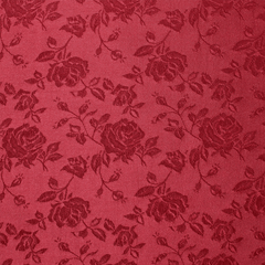 Jacquard Rose-Satin Fabric—Burgundy—100% Polyester—Sold by The Yard