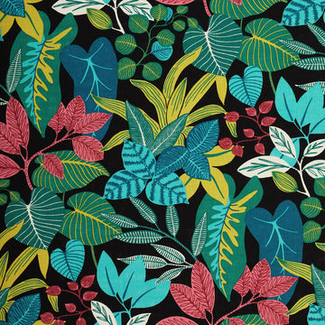 Tropical Floral Jungle—Durable Quality 100% Cotton—Sold by The Yard—Width 54" Inches Wide—Shipped Nationwide