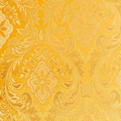 Spiritual Richness—Gold & Gold —Floral Metallic Brocade—58"Inche Wide—Multi-Purpose —Availableby the Yard— Nationwide Shipping