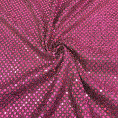 Sparkle Fabric Black|Fuchsia Hue—Tone Knit Sequins—100% Polyester—Sold by the Yard—Width 60\61—Nationwide Shipping