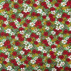 Flower Daisy Print—60" Inches Wide—100% Cotton Poplin Fabric—Ideal for Apparel—Available for Nationwide Shipping