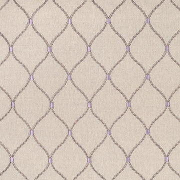 Graceful Window Curtain Fabric—Light/Grey/Lavender—100% Polyester—Sold By the Yard—Width 52" Inches Wide—Nationwide Shipping