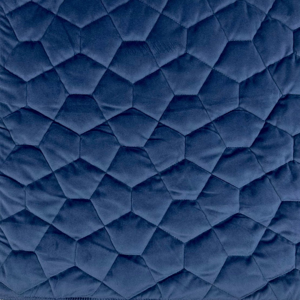 Navy blue quilted cotton bedding fabric beautifulwindowselgin.com