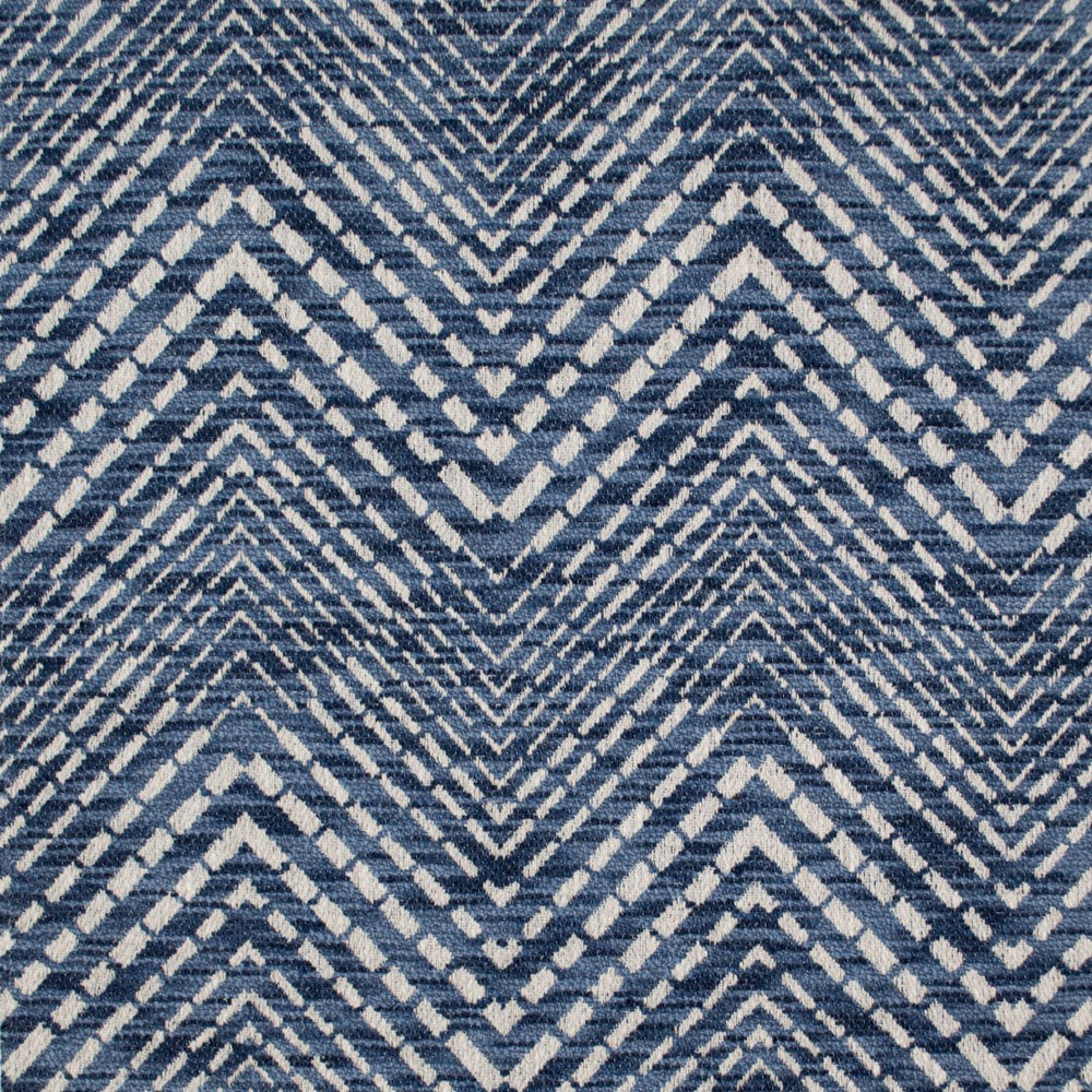 Upholstery blue chevron pattern upholstery fabric | Beautiful Windows Elgin