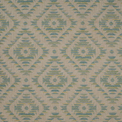 Aztec Juniper Green Diamond Polyester Fabric by the Yard | 54″