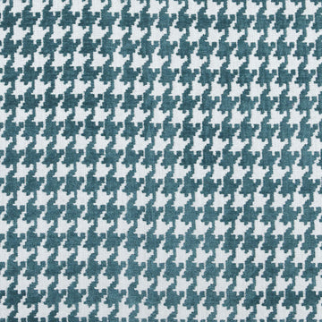 Pacific Blue Houndthooth Fabric—High-Quality—100% Polyester —Sold by The Yard—54" Inches Wide