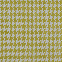 Bisque Chartreuse Yellow—Houndstooth Pattern—100% Polyester—54" Inches Wide—Sold by the Yard